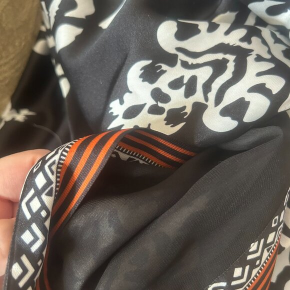 NWOT Chico's Bold Motif Printed Chiffon Kimono Boho Chic Artsy Duster L/XL - Picture 12 of 15